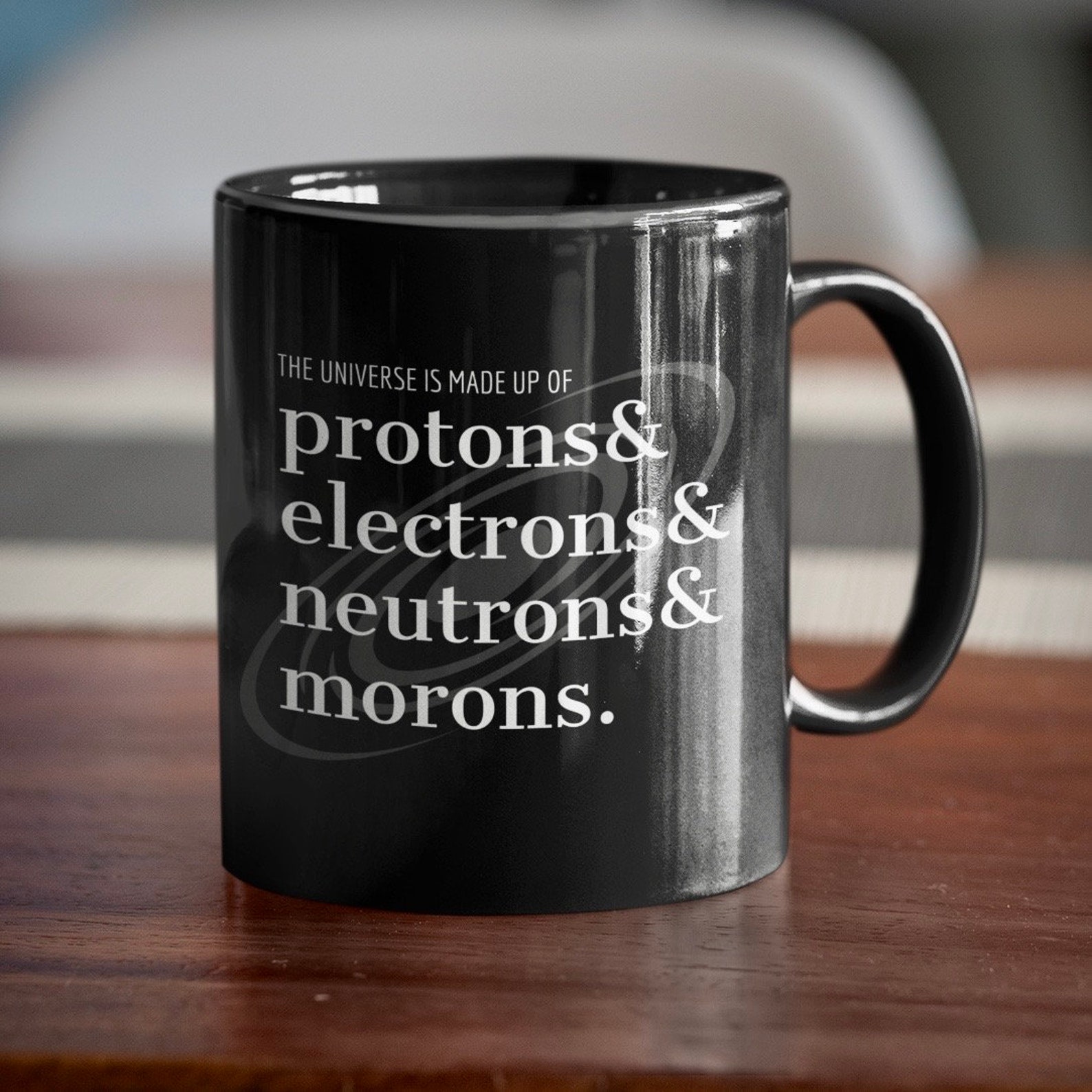 FUNNY SCIENCE MUG Protons & Morons Custom Science Cup Etsy