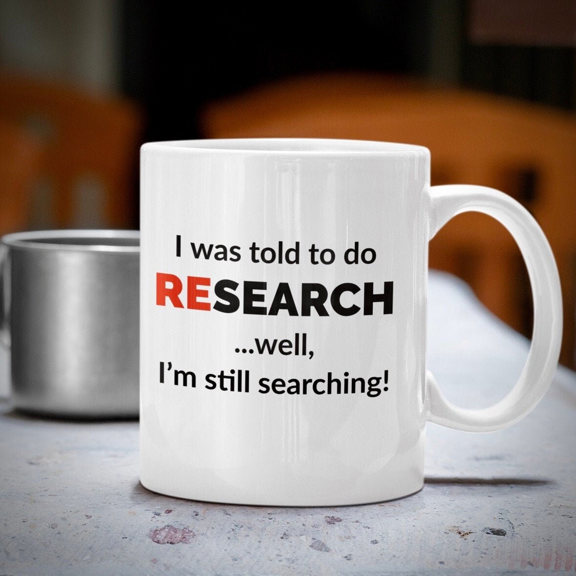 Funny Science Mug / Funnyous Research Mug Me dijeron que Etsy