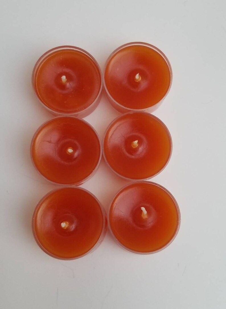 100 Natural Blessed ORANGE Tealight Candles Ritual Candles Etsy