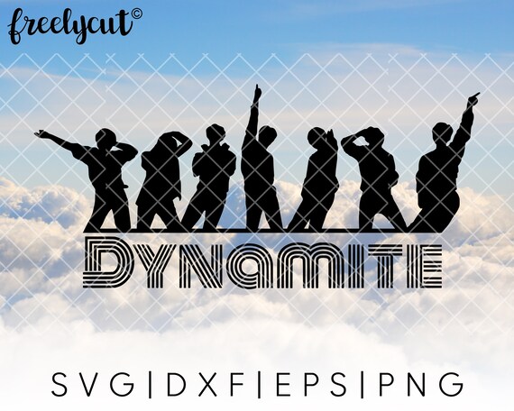 Dancing Bts Dynamite Svg Cut File Template For Cricut Etsy 日本
