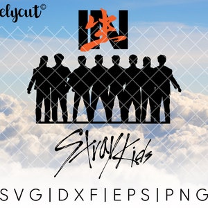 Stray Kids IN LIFE SVG Cut File Template for Cricut, Silhouette, Cutting Machines, Stray Kids Silhouette svg, stray kids logo svg, kpop svg