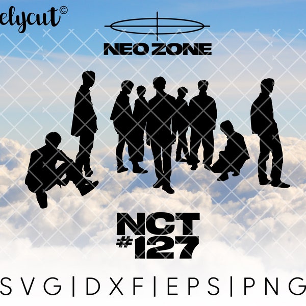 NCT127 Neo Zone SVG Cut File Template for Cricut, Silhouette, Cutting Machines, NCT127 Silhouette SVG, NCT127 Logo Clipart, Kpop SVG