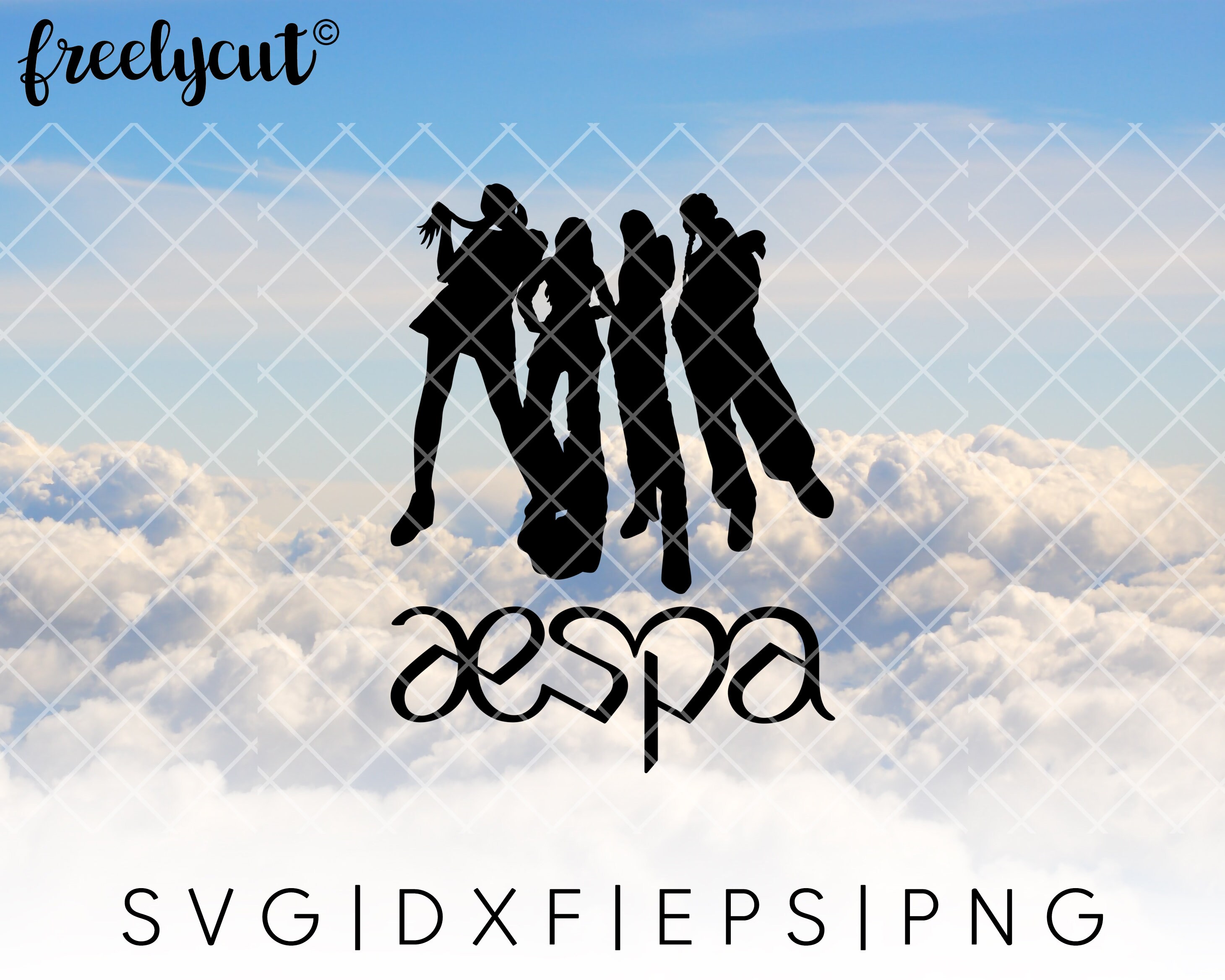 Kpop Aespa SVG Cut File Template for Cricut, Silhouette, Cutting
