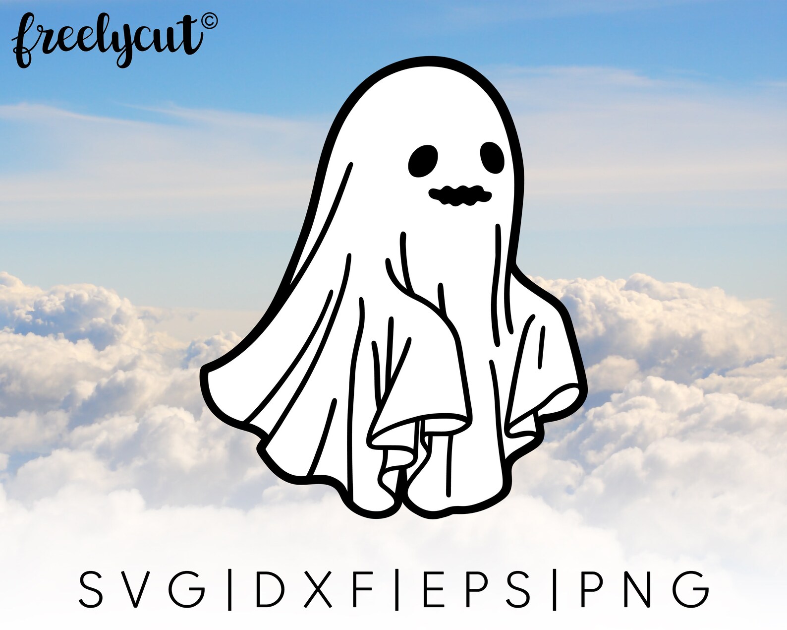 White Blanket Ghost SVG Cut File Template for Cricut Etsy