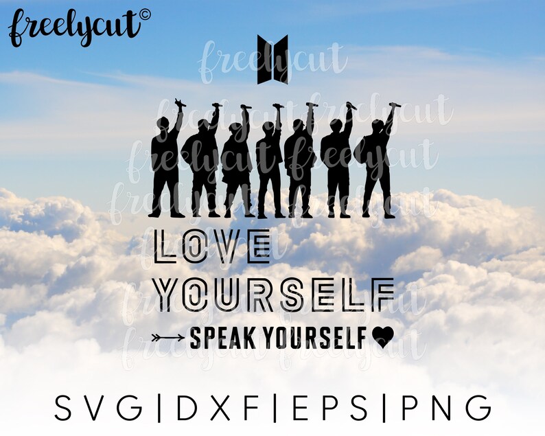 Bts Logo Clipart Bts Love Yourself Concert Svg Cut File Template For Cricut Cutting Machines Silhouette Bts Silhouette Svg Kpop Svg Art Collectibles Drawing Illustration Jewellerymilad Com
