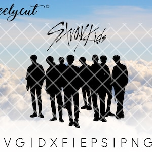 Kpop Stray Kids SVG Cut File Template for Cricut, Silhouette, Cutting Machines, Stray Kids Silhouette SVG, Stray Kids Logo Clipart, Kpop SVG