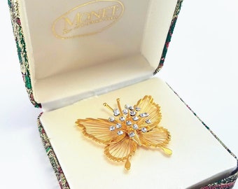 Belle Broche Vintage Monet - Bijou Ancien En Métal, Style élégant
