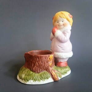 Vintage Beacon Hill Girl Candle Holder Collectible Figurine