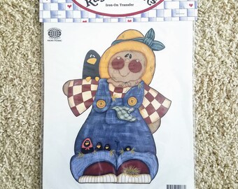 Ragamuffins Iron On Transfer, Halloween, Scarecrow and Friends, Vintage 90s', DIY project, Non-toxic