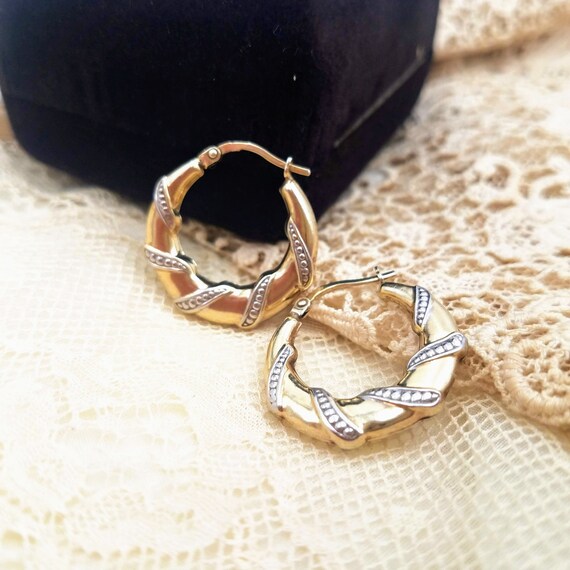 Chunky gold vermeil 925 sterling earrings for wom… - image 5