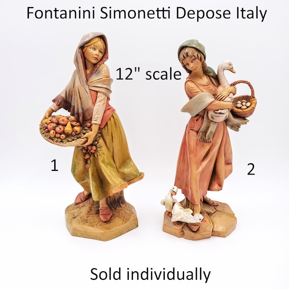 Fontanini Simonetti, Depose, Italy Made Nativity Set Figurines
