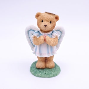 Cherished Teddies ANGIE &quot;I Brought The Star&quot; Christmas Teddy Bear Miniature collectible figurine