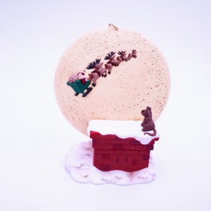 Vintage 1997 Hallmark Happy Christmas to all! Keepsake Membership Tree Ornament 3.5&quot; Secret Santa Gift