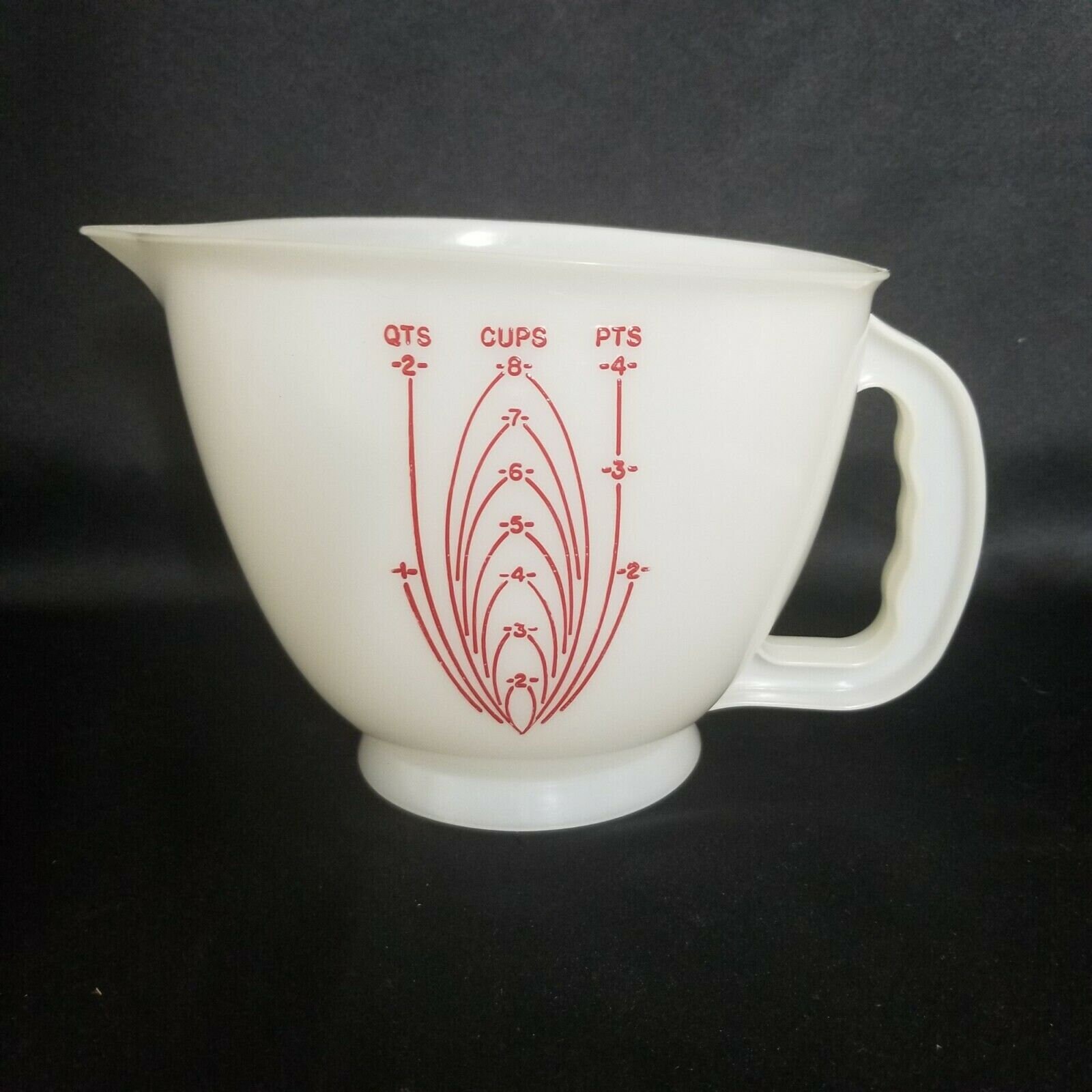 Vintage Tupperware Mix N Store 8 Cup 2 Quart Measuring Cup Batter Bowl