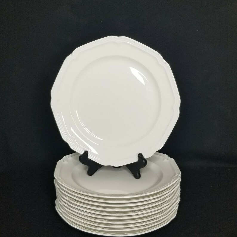 11 Mikasa Ultima Antique White Dinner Plate 10.5 Super Etsy