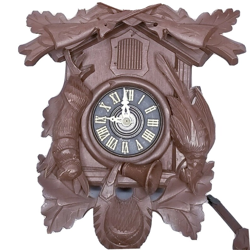 Vintage German Black Forest Cuckoo Clock E. Schmeckenbecher Etsy