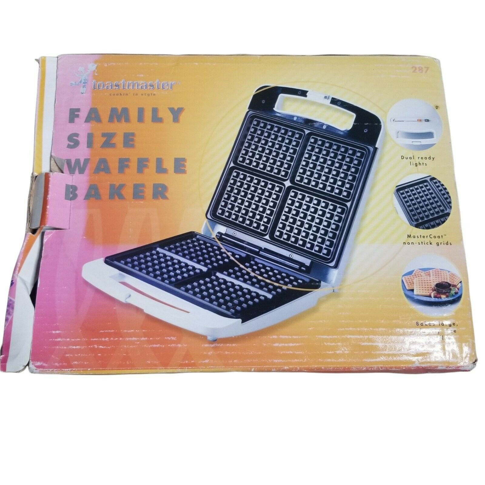 toastmaster family waffle baker model 287