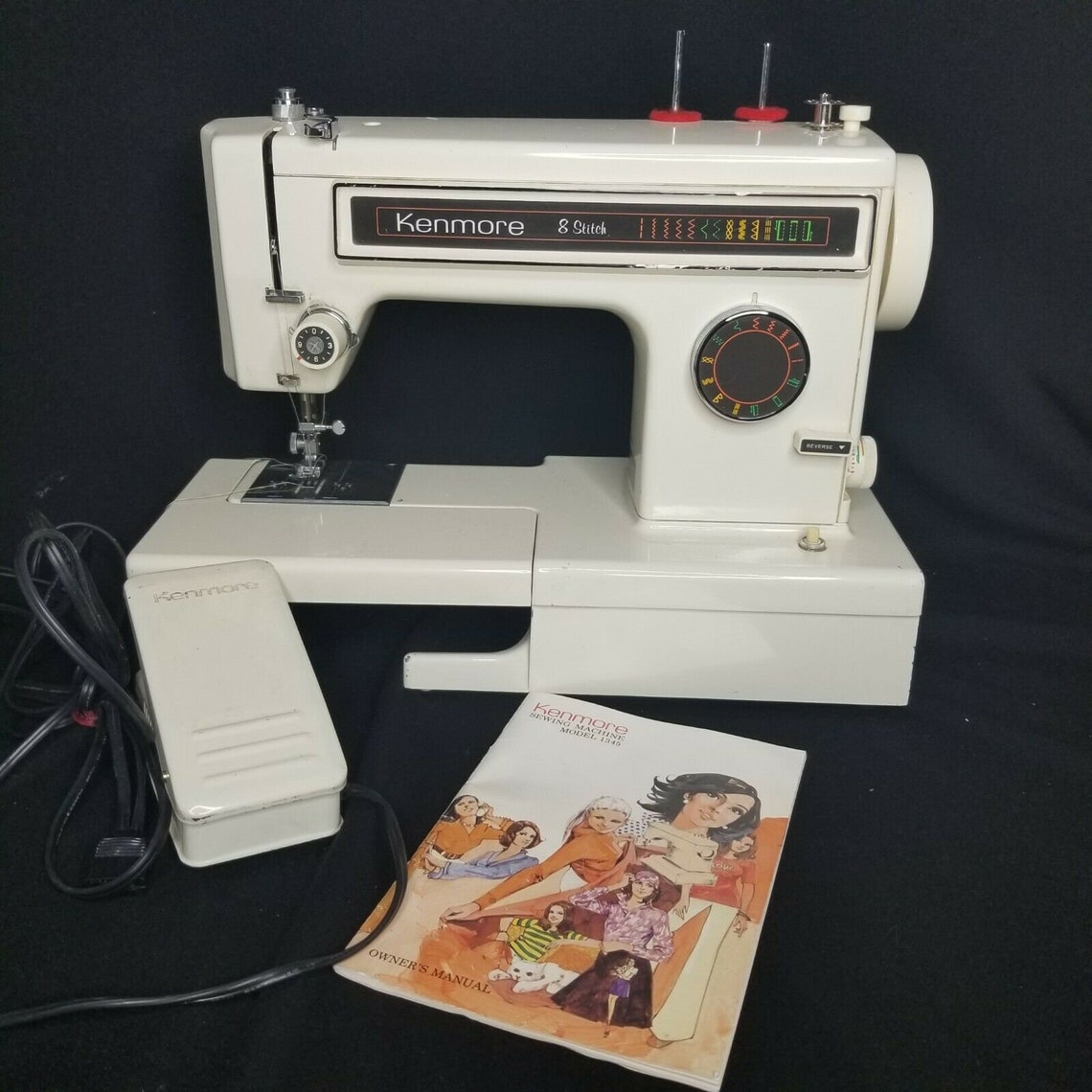Vintage Kenmore Sewing Machine Model 1345 Owners Manual Foot Etsy