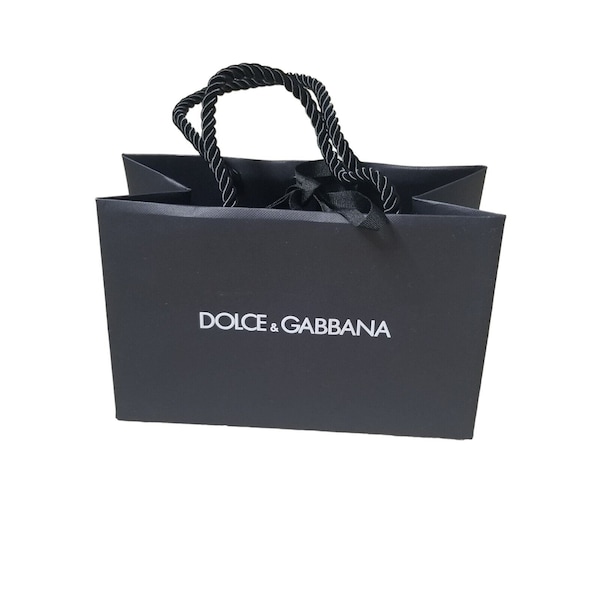 NEW Dolce & Gabbana Paper Gift Bag 8.5 x 5.5 x 4.5  Authentic Never used