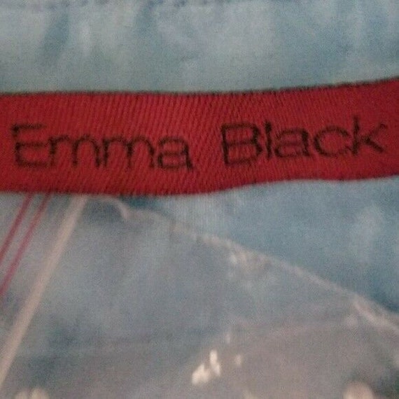 New Vintage Emma Black Sequin Silk Skirt Size 4 B… - image 4