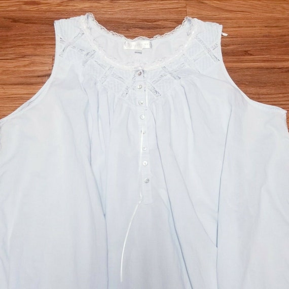 Eileen West Long Nightgown Sz 3xL 100% Cotton Baby