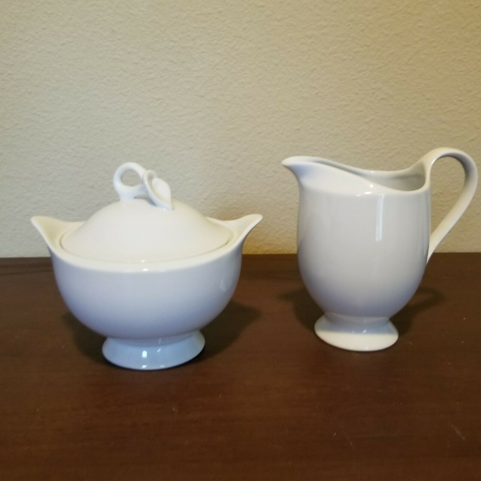 Mikasa Classic Flair White Sugar Bowl with Lid and Creamer Etsy