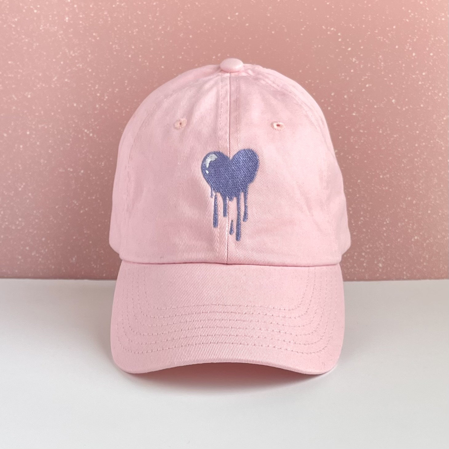 Lavender Heart Hat Patch Patches - Etsy display picture 2