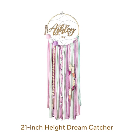 Personalized DreamCatcher, Custom Name Gift For Kids, Home Wall Hanging Decor, Handmade Decorations for Girls Bedroom/Nursery, Birthday Gift