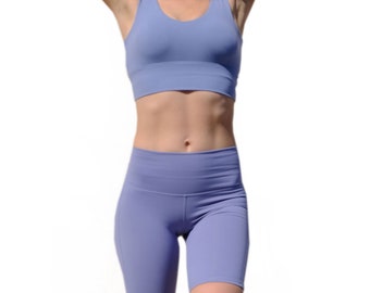 Workout set for woman|Biker shorts and sport bra