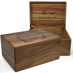 1st Birthday Time Capsule, Baby Keepsake Box, Engraved Memory Box, Unique Memory Box for Kids, Baby Shower Gift Idea Custom Memento Storage