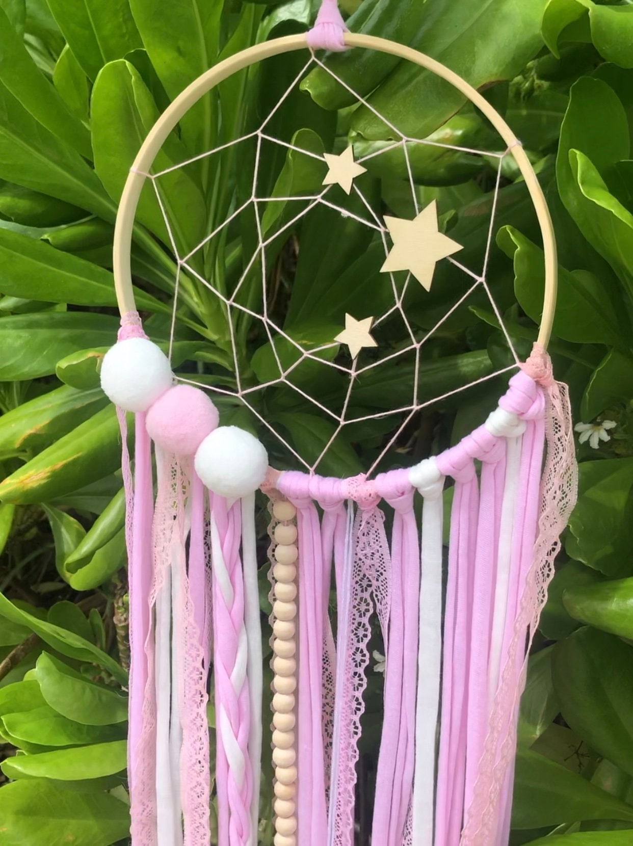 Baby Pink Dream Catcher Wall Hanging for Girls Room Decor Etsy