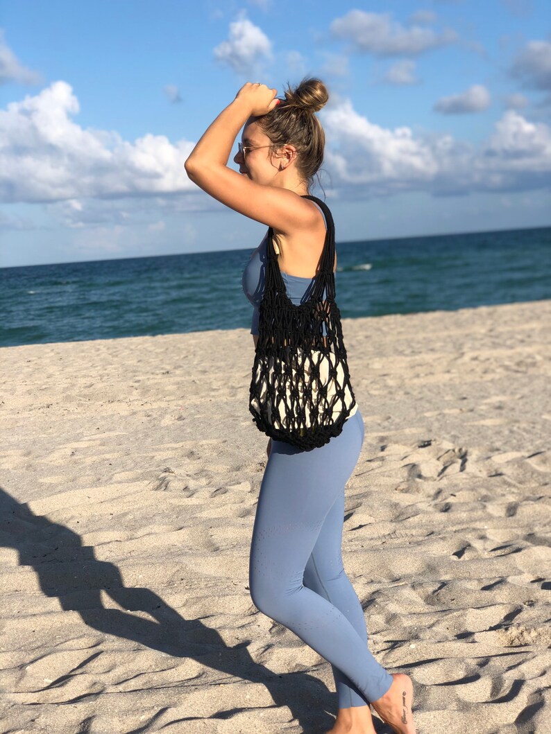 Macrame Hand Made Bag for Women Valentines day gift for her Beach Boho Gift Crochet Tote Unique Gift for Her