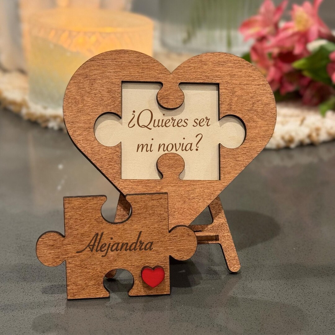 Quieres Ser Mi Novia Personalizada - Regalo Sorpresa Para Pedirle Que ...