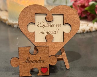 Quieres Ser mi Novia Personalizada - Regalo Sorpresa para Pedirle Que Sea tu Novia - Propuesta de Novia