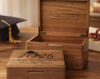 Graduation Boxes 2026, College Graduation Gift, Congrats Grads Gift for Her, High School Keepsake Box for University or College Graduate