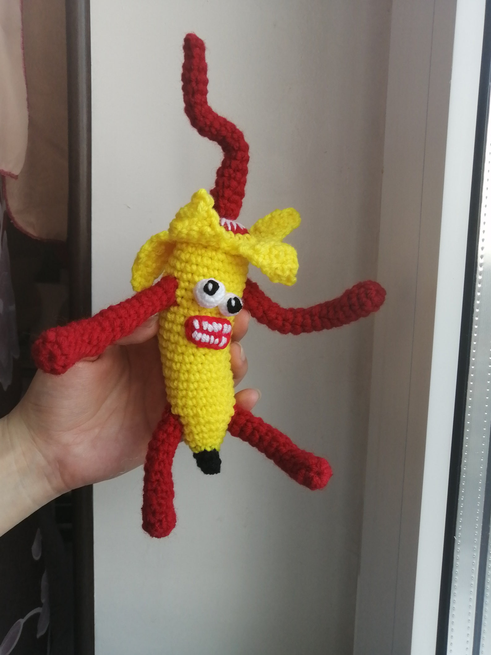 Banana eater plush monster Trevor Henderson Etsy