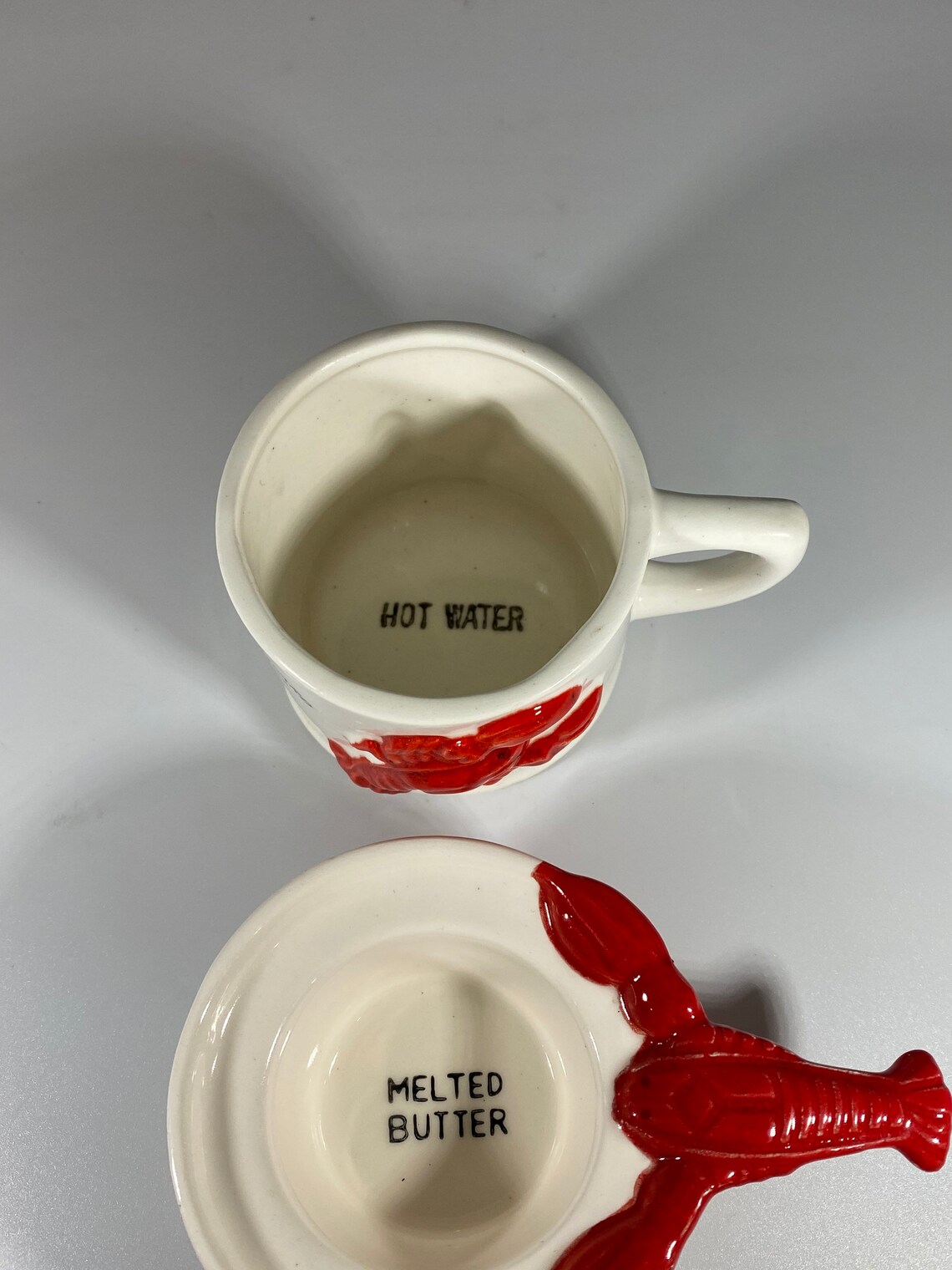 Vintage Ceramic Lobster Butter Warmer Etsy