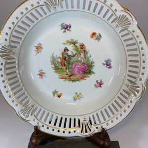 Vintage Schuman barvaria porcelain bowl