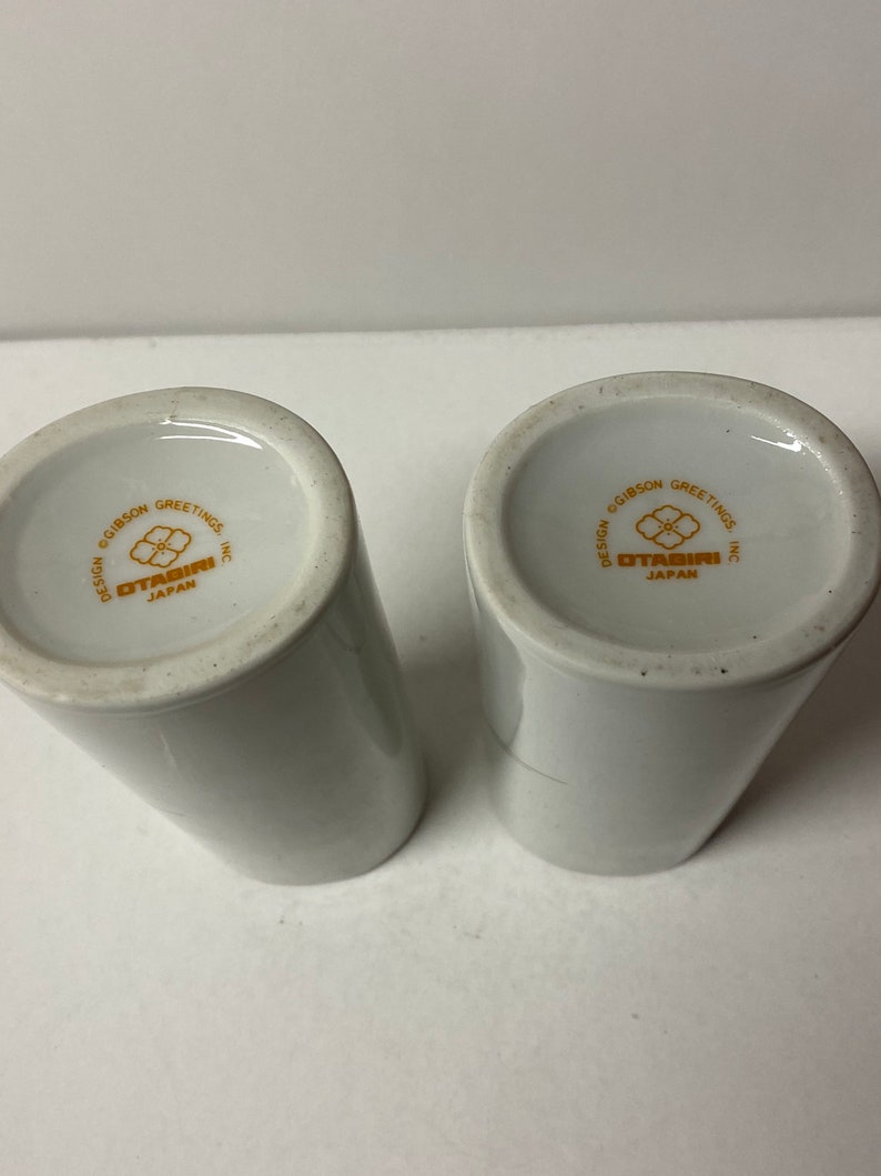 Vintage Gibson greetings Otigiri cylindrical vases