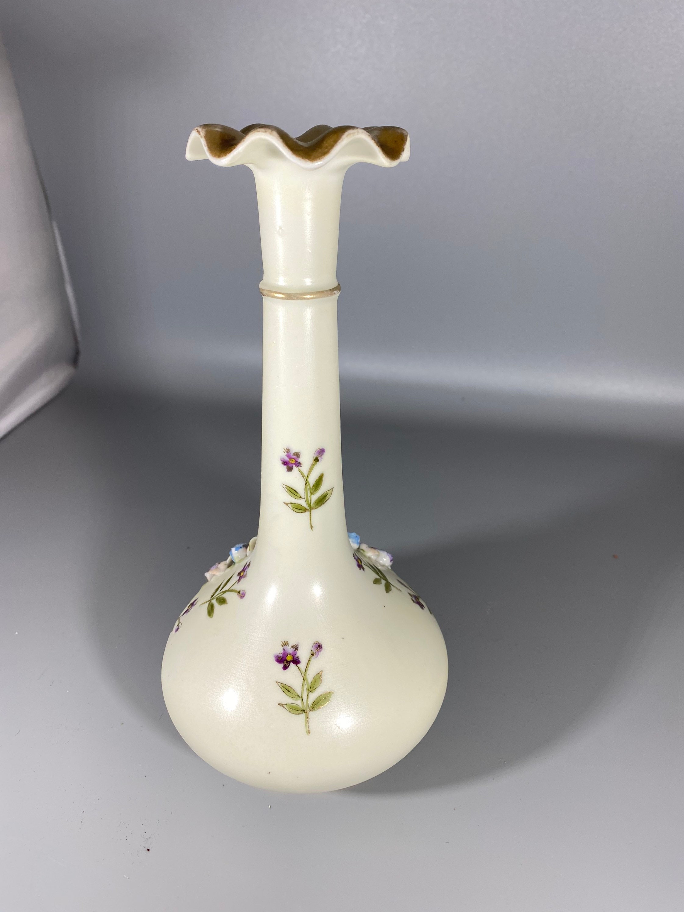 Vintage Handpainted Bulbous Shaped Bud Vase - Etsy