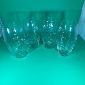 Vintage Libby football beer glasses