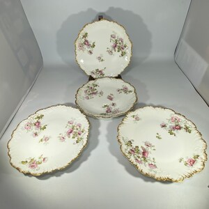Vintage set of 4 Limoges France biarritz salad/sandwich plates