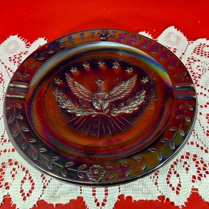 Vintage carnival glass ashtray
