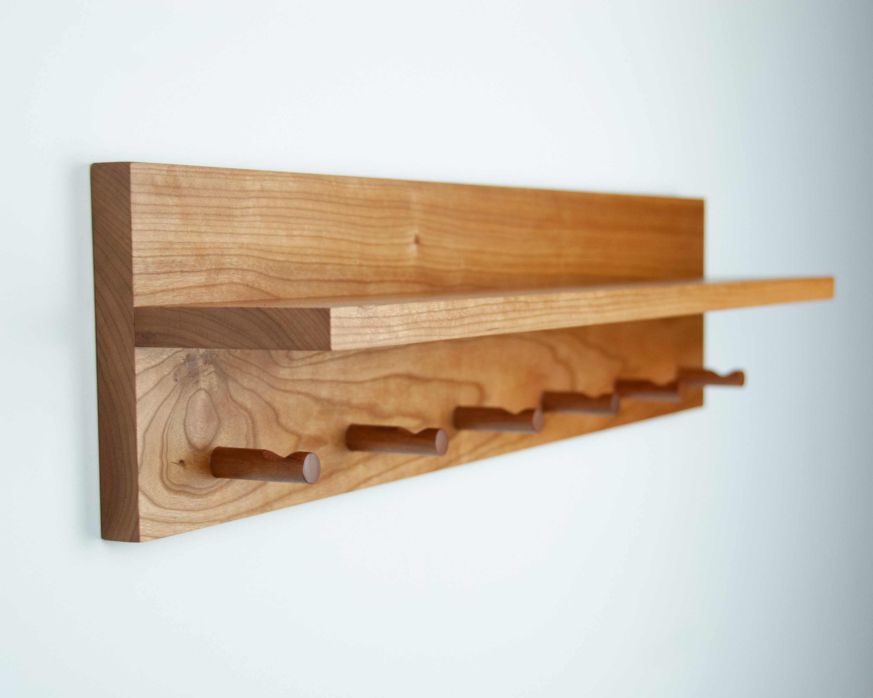 Coat Rack With Shelf Entry Organization Sustainable Gift Etsy