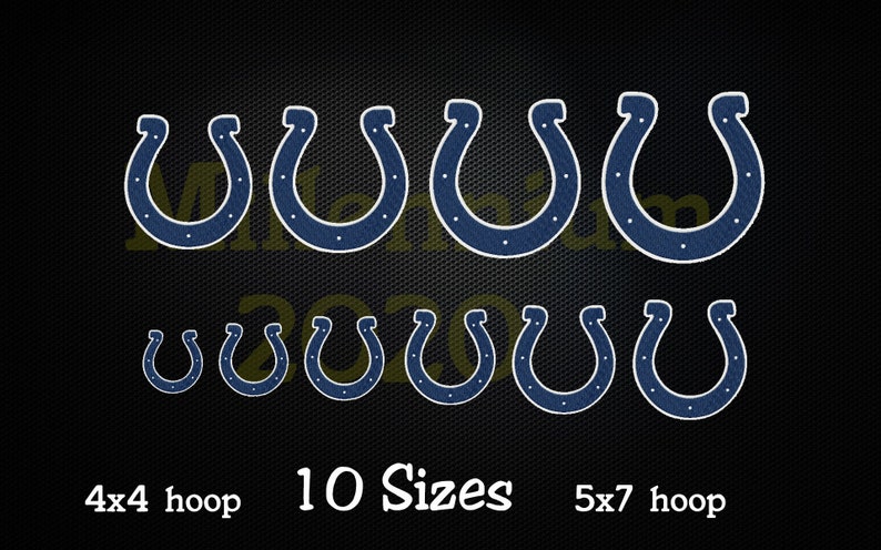 Horseshoe stitch filled embroidery design machine embroidery  etsy Horseshoe stitch filled embroidery design machine embroidery  etsy