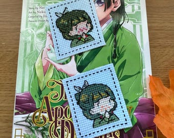 Anime Hand Stitched Bookmarks / Gifts for Geeks / Anime Art