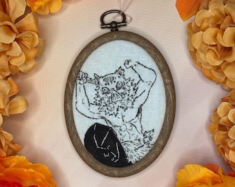 Anime Inspired Embroidery / Gifts for Geeks / Anime Art