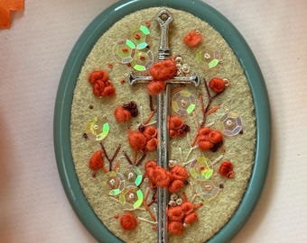 Abstract Sword Embroidery / DnD / Gifts for Nerds