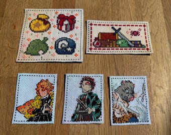 Hand Stitched Bookmarks / miniature embroidery / Gifts for Geeks