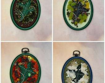 Bordado de hojas abstracto / Inspirado en ESDLA / Regalos para geeks